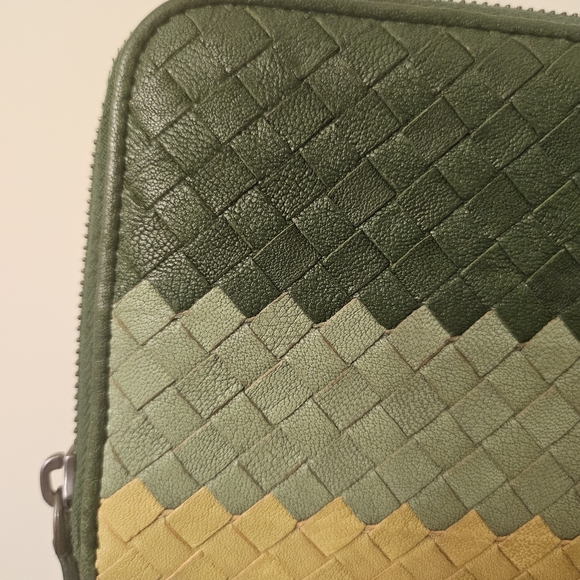 Bottega Veneta Intrecciato Zip-Around Wallet – Green Ombre Weave - Picture 8 of 9